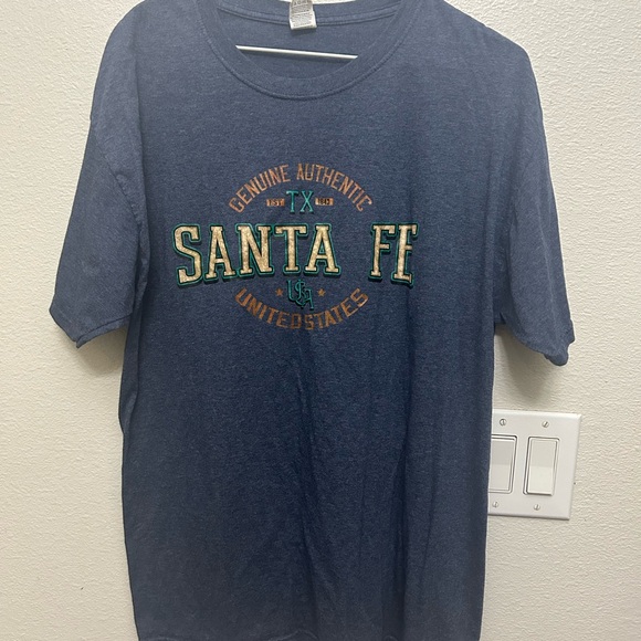 Santa Fe Blue Graphic T-Shirt - Picture 1 of 2